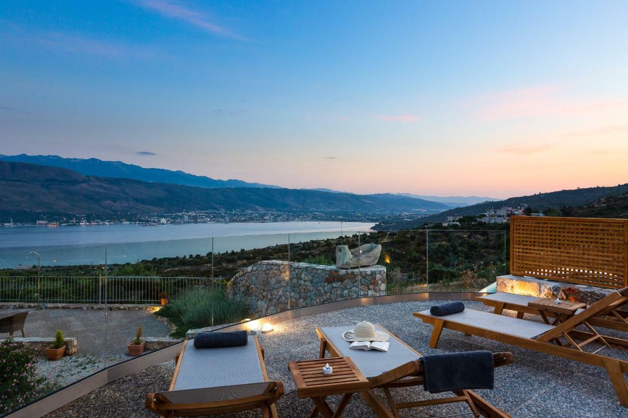 Istros Villas - With Pools, Bbq & Heated Spa Whirlpools, By Thinkvilla Korakiaí Eksteriør bilde
